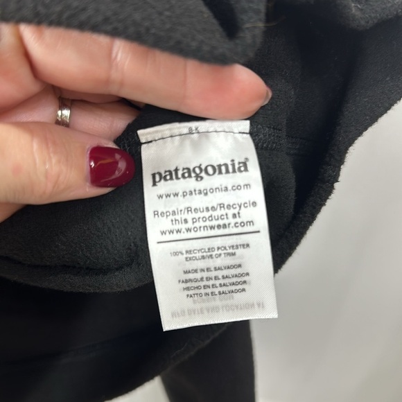 Patagonia Men’s Fleece 1/4 zip jacket black size small. - Picture 6 of 9